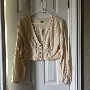 Madewell cropped sweater top